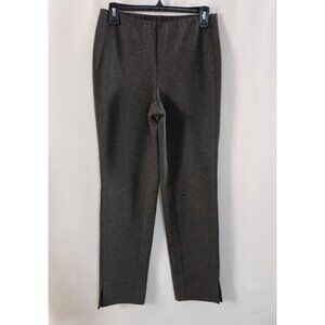 J. Jill Ponte Slim Leg Pants Gray Women’s Size S Stretch Comfort Trousers